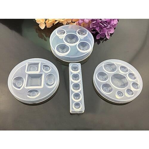 Crystal Glue Round Cabochon Moulds Silicone Mould Handmake Dome Craft DIYJewelry Tool