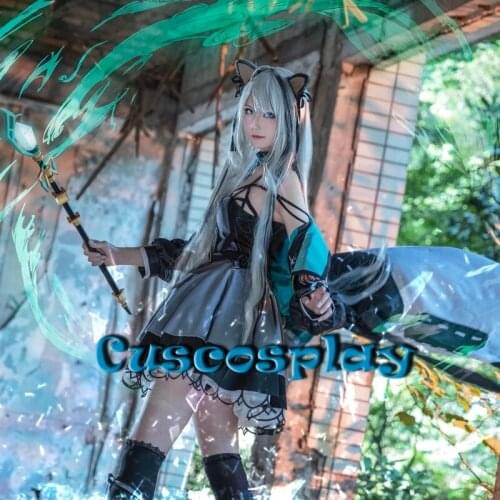 Game Arknights Mint Cosplay Costume RHODES ISLAND Caster Mint Battle Suits Game New Skin Outfits Halloween Christmas Costumes
