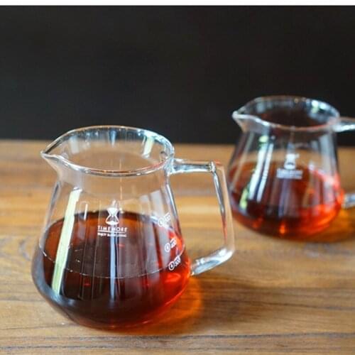 TIMEMORE Store Share The Coffee Pot 360ml 600ml Kitchen Tea Pot Glass Milk Mugs Contracted for Kitchen House Office