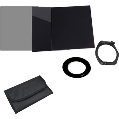 Camera Lens Filter Kit ND2 ND4 ND8 Set + 49 52 55 58 62 67 72 77 82mm Adapter Ring For Cokin P Series All DSLR Camera