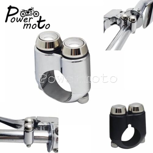 22mm/25mm Motorcycle 1" 7/8" Handlebar Switch Universal For Motorcycle Bike Cafe Racer Moto Gear Housing Dual Momentary Buttons