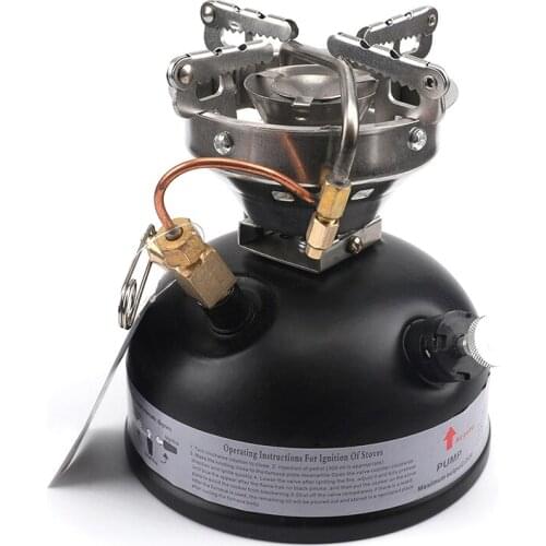 ELOS-Camping Gasoline Stove Portable Outdoor Stove Mini Liquid Fuel Alcohol Camping Picnic Burner Petrol Oil Stove Cookware