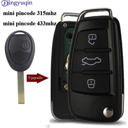 Jingyuqin Remote Car Key Control For Bmw Mini Cooper R50 R53 mini pincode 315/433MHZ Replacement