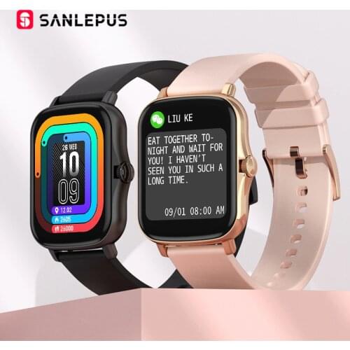 SANLEPUS 2021 New Smart Watch Waterproof Fitness Bracelet Men Women Smartwatch Heart Rate Monitor GTS 2 For Android Apple Xiaomi