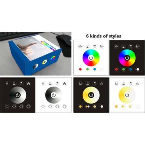 LED RGB touch panel controller;CCT(color temperature ) Touch Panel Dimmer;Single Color Touch Panel Dimmer