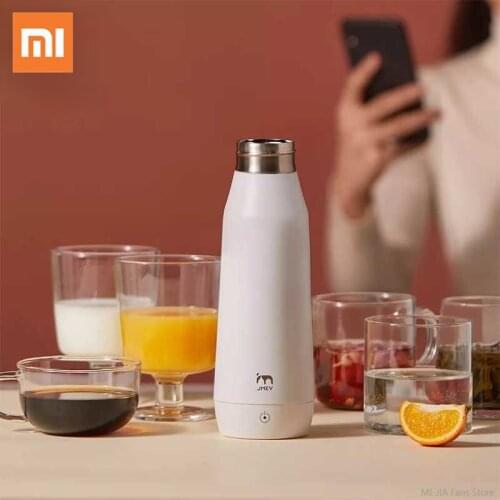 Xiaomi JMEY Smart Thermos Bottle Water Electric Heating Cup Portable Insulation Mug Car Electric Cup Travel Kettle Water Heater