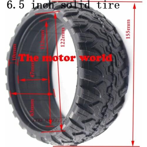 High quality 6.5 Inch Solid Tyre Tire for Mini Smart Self Balancing Scooter 6.5" Hoverboard Unicycle Scooter free shipping