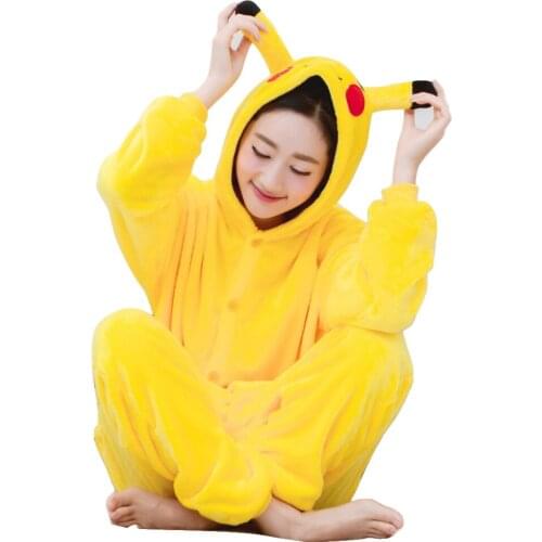Women Dragon Stitch Penguin Costume Halloween Cosplay Cartoon Animal Anime Flannel Sleepwear Kigurumi Unicorn Onesies Hoodie
