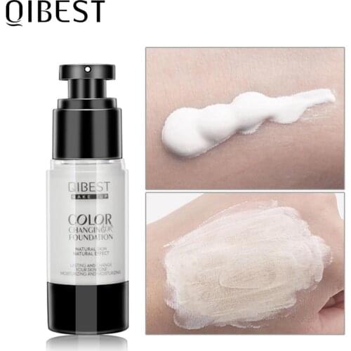 Liquid Foundation Color Changing Nude Waterproof Face Cover Concealer 30ml Matte Moisturizing Brighten Face Makeup Primer TSLM1