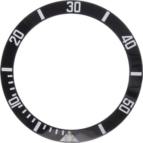1pc Black Ceramic Bezel Insert Watch Face Replacement Accessories For Submariner Mens Watch 40mm Case Ceramic