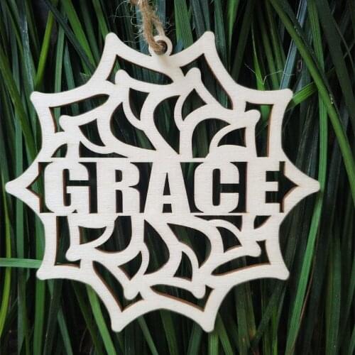 10pcs Custom Snowflake Rustic Wood Engraved Ornaments Personalized Snowflakes With Names Christmas Wood Tree Decorations