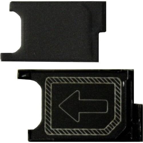 2pcs/lot Black SIM Card Holder Tray Slot Replacement Part For Xperia Z3 D6603 D6643 D6653 D6616