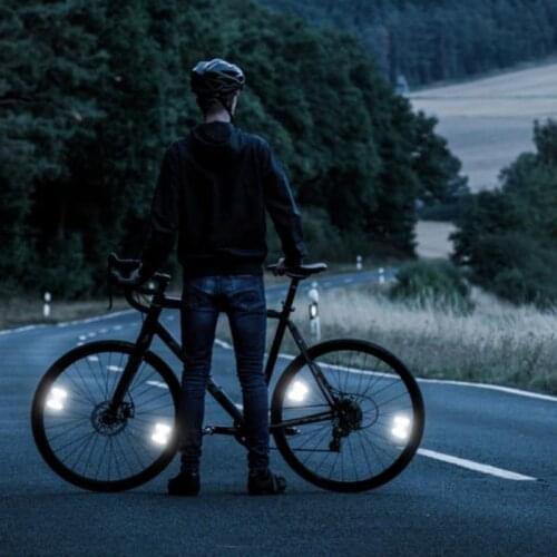 8Pcs Performance Bike Reflector Bicycle White Light The Performance Bike Reflector for Your Night Ride No Air Drag Dropshipping