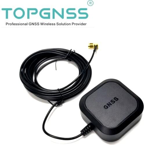 AN608 RTK GNSS GPS ANTENNA module receiver RTCM cable 5meter 48H anti-oxidation gold 90-degree SMA Male connector High-precision