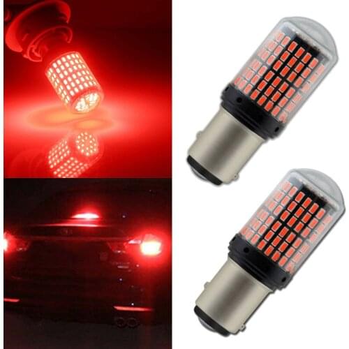 Car P21W BAY15D 1157 LED Canbus Light 3014 144SMD Error Free Bulb LED Turn Signal Light Side Mirror Indicator Sequential Lamp