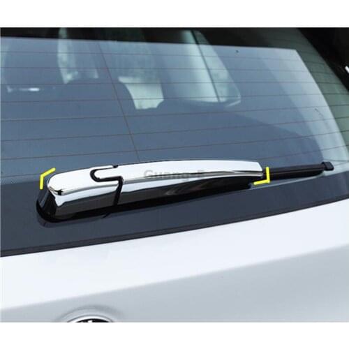 Car Trim ABS Chrome Car Rear Glass Wiper Nozzle Cover Tail Window Frame Lamp For BMW X3 XDrive 25i 28i 30i 2018 2019 2020