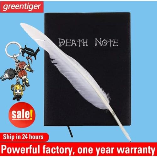 New Death Note Cosplay Notebook & Feather Pen Book Animation Art Writing Journal School Large Anime Theme Collectable NoteBook