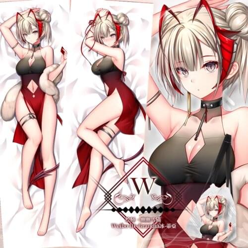 Anime Game Arknights W cheongsam Dakimakura Hugging Body Pillow Case Otaku Male Long Pillow Cushion Cover Xmas Gifts SM