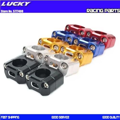 CNC Billet HandleBar Fat Bar Risers Mount Clamp Adaptor 22MM To 28MM For Pit Dirt Bike Racing Motorcycle Enduro Supermoto MX ATV