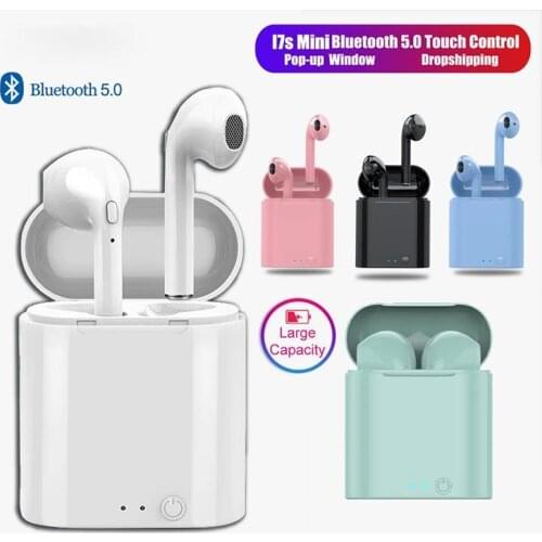 I7s TWS Bluetooth Earphones Mini Sports Headset Waterproof Earbuds Music Earpieces For Xiaomi Huawei Iphone Wireless Headphones