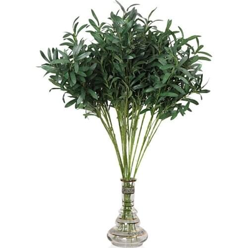 Simulation Floral Props Olive Branch Money Leaf Olive Leaf Green Plants Fake Flowers Living Room Window Decoration Ornaments