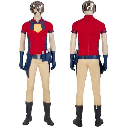 Movie X Squad Cosplay Costume Peacemaker Role Playing Clothing Halloween Party Outfit Full With Mask Boots