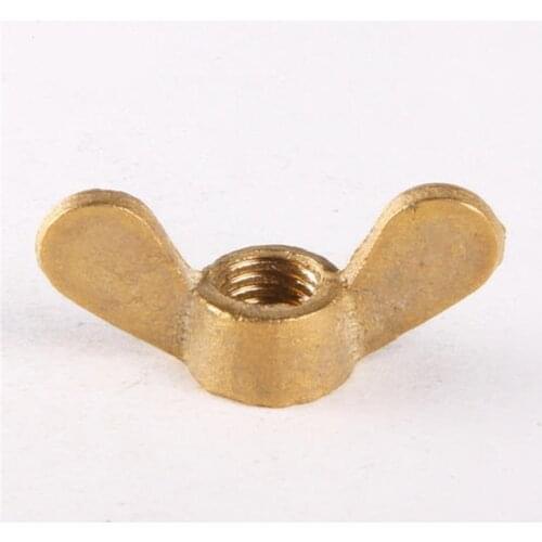 M4/M5/M6/M8/M10 Wing Nut Screw Hand Tighten Nuts Butterfly Twisting Ingot Brass Ecrou Papillon Tuerca Mariposa Copper Vis DIN315