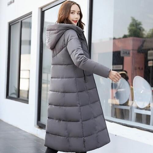 KUYOMENS Woman X-Long Coat Womens Winter Jackets Hooded Jacket For Woman Warm Padded Long Thicker Outwear Abrigos Mujer