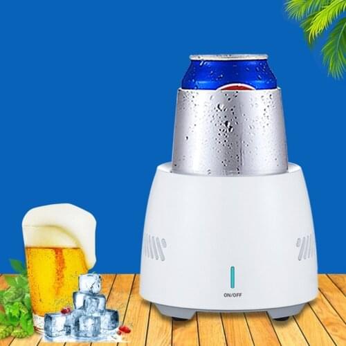 Mini Refrigeration Cooler Cup Smart Touch Control Fridge Drink Cooler Fast Cooling Refrigerator for Wine Cola Beer Soda Drinks