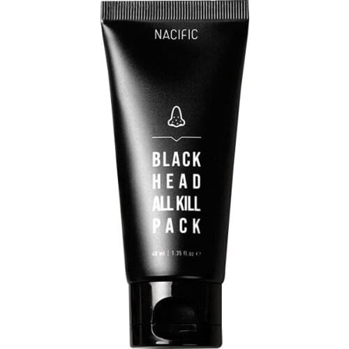 Blackhead Pack (with brush) - Nacific, pore cleansing soft and clean skin peeling nose pack aloevera maskpack Korea cosmetic