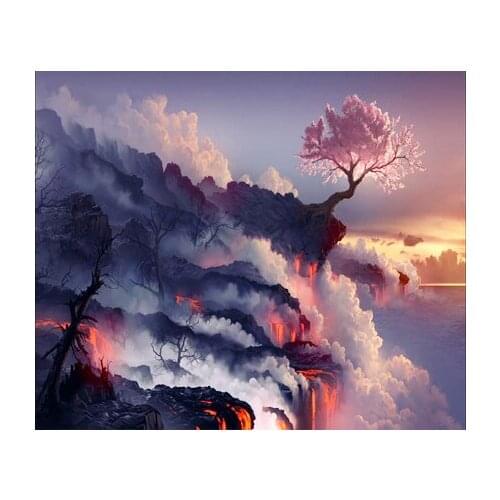 A10231 11CT/14CT/18CT/25CT/28CT Oil tea patterns Counted Cross Stitch DIY Cross Stitch Kits Embroidery Needlework Sets