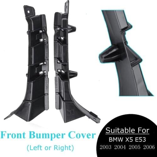 Car Bumper Cover Bar Support Bracket Front Left Right Holder Guide 51117116667 51117116668 For BMW X5 E53 2003 2004 2005 2006