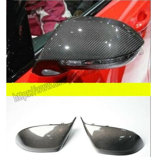 For AUDI A7 S7 RS7 2011-2017 2pcs Real carbon fiber mirror cover Mirror Cover Trim
