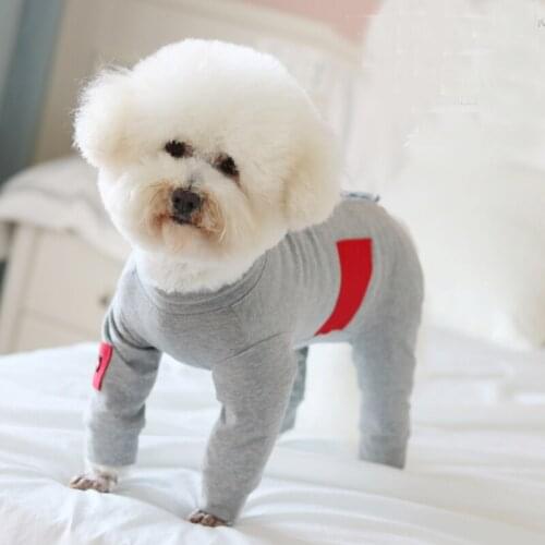 100%Cotton Pet Dog Clothes Wrap Belly Jumpsuits For Small Medium Dog Pure Color Clothing Sport Jumpsuit Puppy Dog Coat Chihuahua