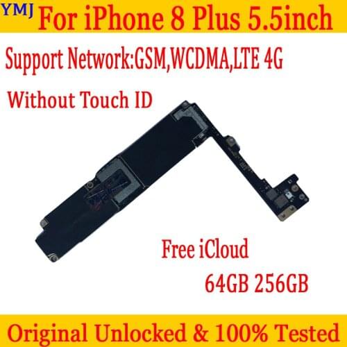 Full unlock for iphone 8 Plus 5.5inch Motherboard free iCloud, With full chips for iphone 8 Plus With/No Touch ID Logic boards