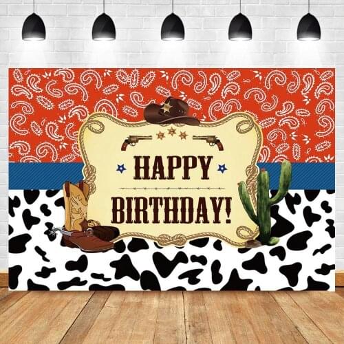Happy Birthday Toy Photography Backdrop Boys Story Girls Kids Custom Cartoon Banner Birthday Party Background for Children Table