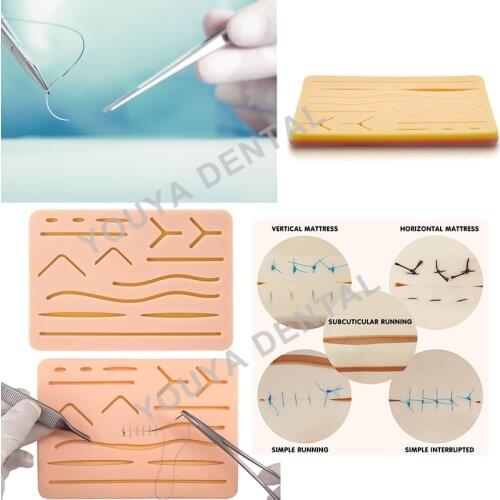 Silicone Skin Pad Suture Training Kit Surgical Wound For Surgeon Medical Practice