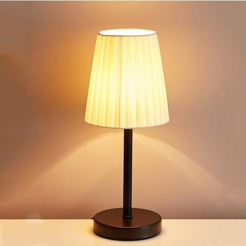 Nordic Light Crystal Table Lamp Retro Warm Marriage Adjustable Light Simple Bedroom Bedside Lamp Decoration Cloth Switching Lamp