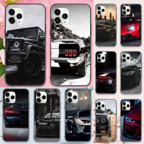 Sports Cars Male Men Phone Case for iPhone 11 12 pro XS MAX 8 7 6 6S Plus X 5S SE 2020 XR Luxury brand shell funda coque