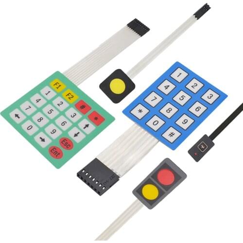 High Sensitivity1/2/12/20Key Membrane Switch Keypad 3*4/ 4*5Matrix Array Matrix Keyboard for Arduino/Robot Car DIY accessories