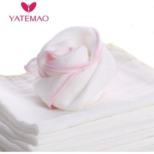 YATEMAO 3PCS New Born Baby Feeding Towel Children Small Handkerchief 100% Cotton Gauze Towel Feeding Square Towels
