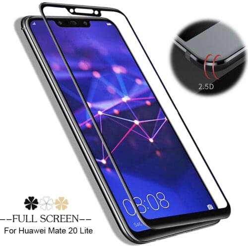 Tempered glass for Huawei mate 20 Lite full cover Screen protector safety glass for huawe Mate 20 light 6.3inch protective film
