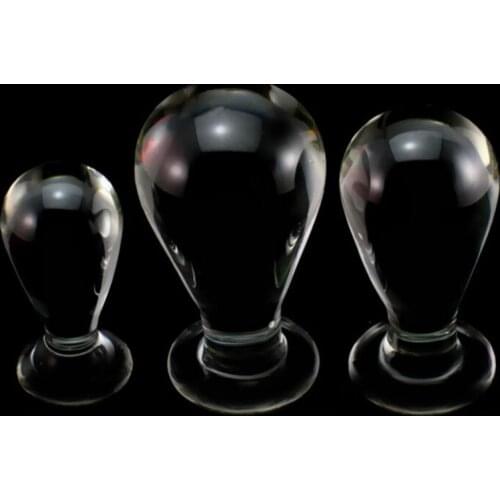 1PCS Mushroom Glass Crystal Anal Plug Butt Beads Female Male Masturbation Masturbator Sex Toy Anal Stimulation Adult Sex Product