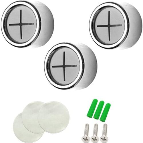 3pcs Self Adhesive Round Towel Holder Wall Mount Wash Cloth Clip for Bathroom Kitchen