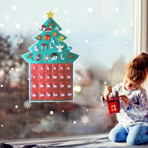 3D DIY Diamond Painting Christmas Tree Glass Window Stickers Wall Stickers for Kids Room Pinup Picture Cross Stitch Child Gifts