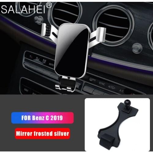 Car Phone Holder For Mercedes-Benz C Class W205 2019 Interior Dashboard Air Vent Car Cellphone Holder Mount Stand Clip