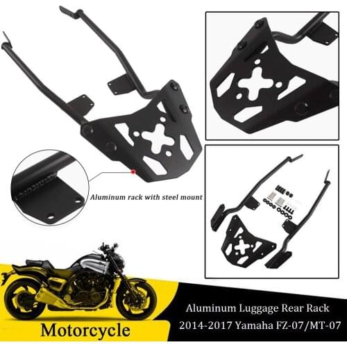 FZ07 MT07 Motor Top Rear Luggage Rack Carrier Luggage Rack Fender Support For 2014-2017 Yamaha FZ-07 MT-07 2016 2015 FZ MT 07