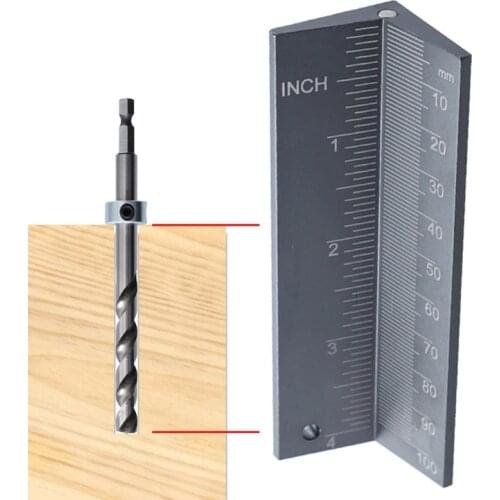 Hot Saw Blade Height Measuring Ruler W/ Magnetic Woodworking Aid W/ Magnetic Woodworking Aids