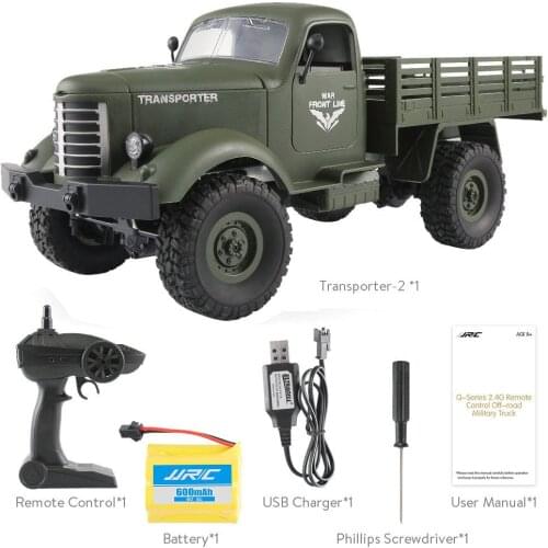 JJRC Truck Remote Control Truck ,FINESER JJRC Q61 RC 1:16 2.4G Remote Control 4WD Truck ,Off-Road Military Truck Car