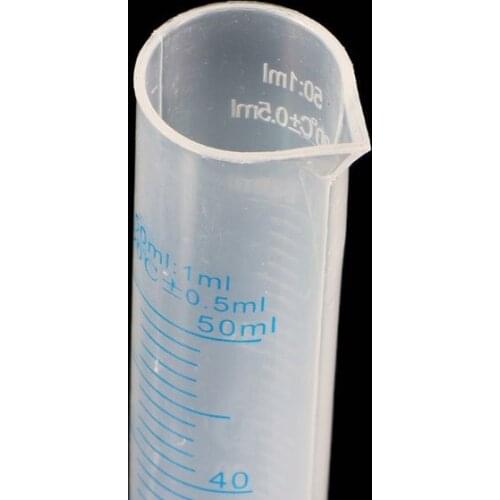 50mL Measuring Cylinder Laboratory Test Graduated Liquid Trial Tube Jar Tool New C5AE